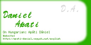 daniel apati business card